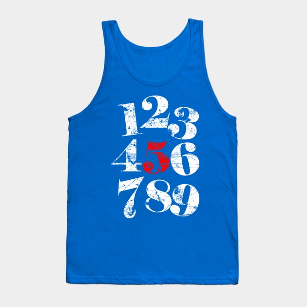 numbers Tank Top by DimDom